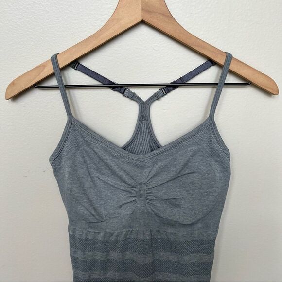 Lululemon Ebb & Flow Tank Heathered Dark Classic Sport Grey Size 6 Athletic Top - Picture 5 of 12